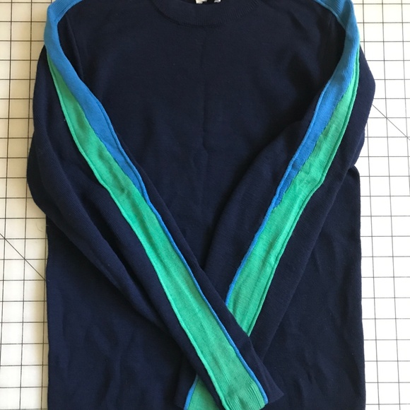 BOGNER NAVY ALPINE WOOL CREWNECK SKI SWEATER Size Small - Picture 15 of 16